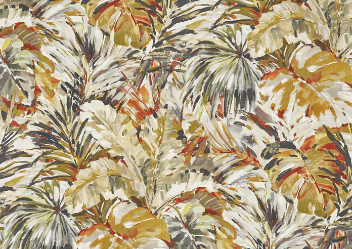 Palmyra, Papaya - Fabric Only - Image 3